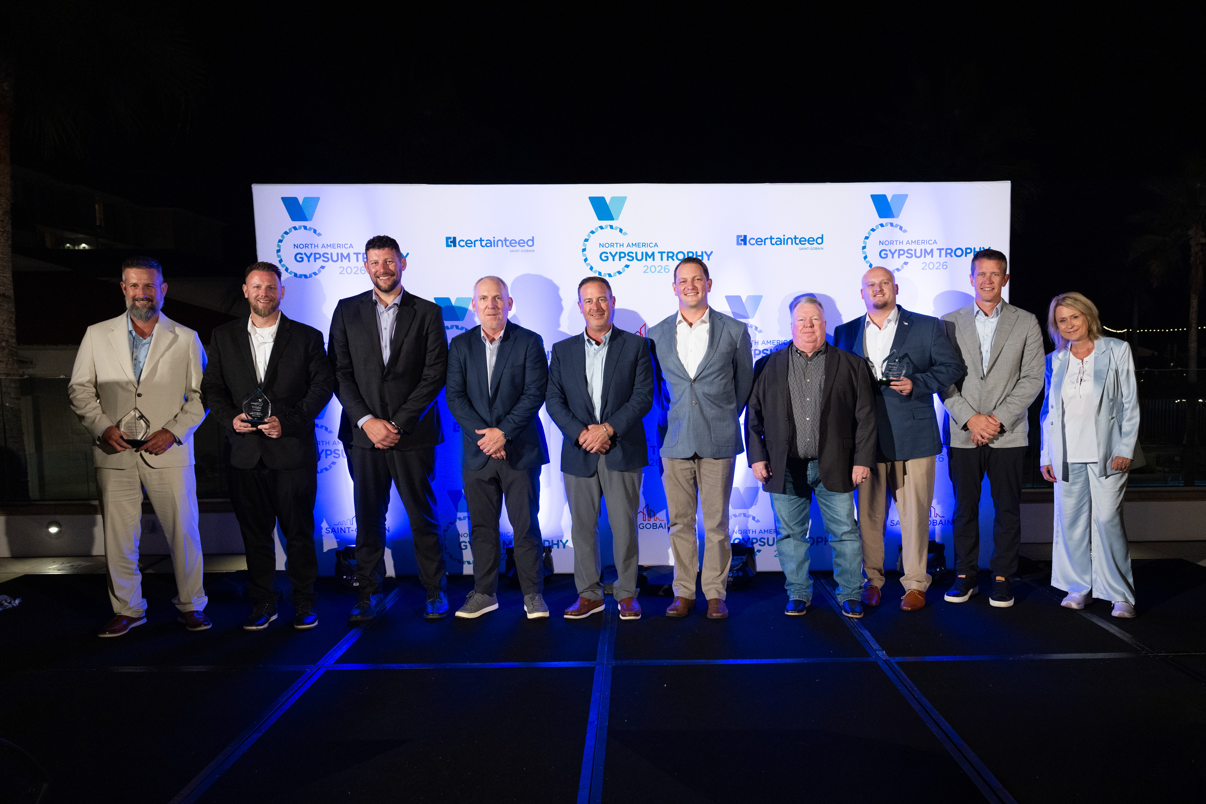 CertainTeed Announces Six North American Gypsum Trophy Award Winners ...